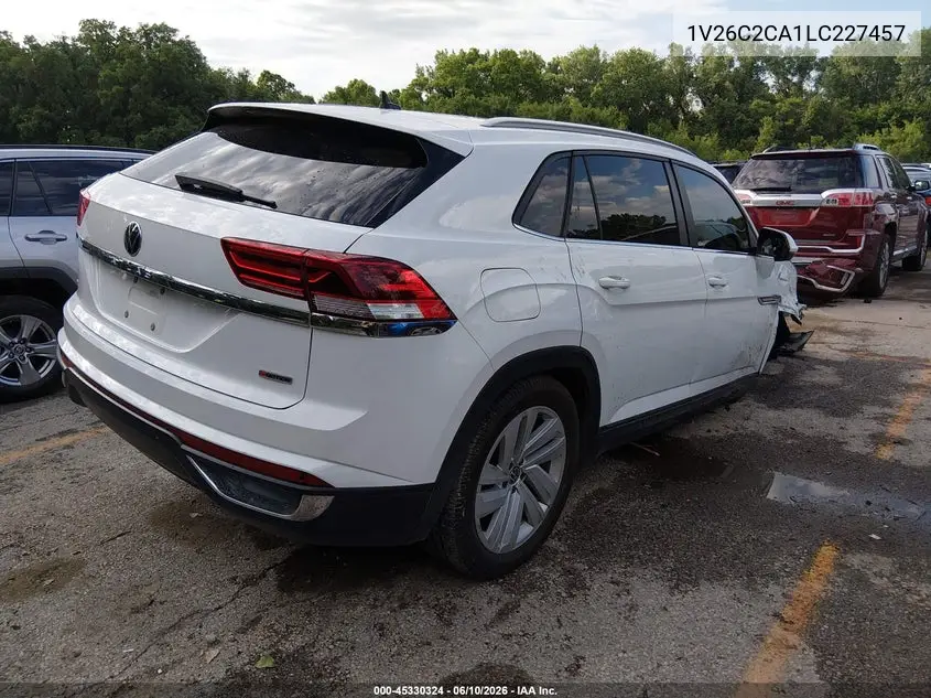 2020 Volkswagen Atlas Cross Sport 2.0T Se W/Technology/2.0T Se W/Technology R-Line VIN: 1V26C2CA1LC227457 Lot: 45330324