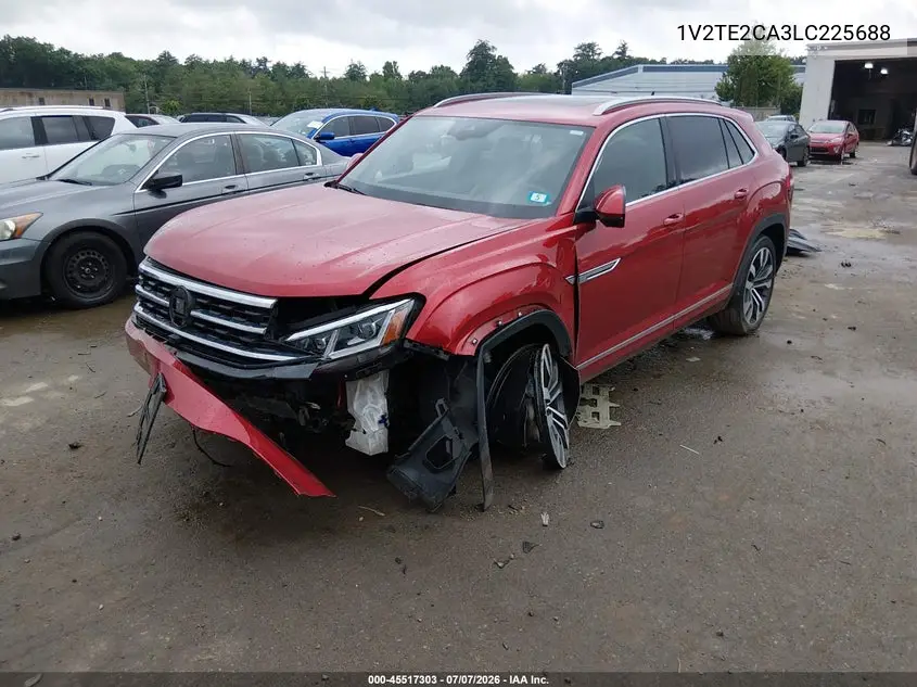 2020 Volkswagen Atlas Cross Sport 3.6L V6 Sel Premium R-Line VIN: 1V2TE2CA3LC225688 Lot: 45517303
