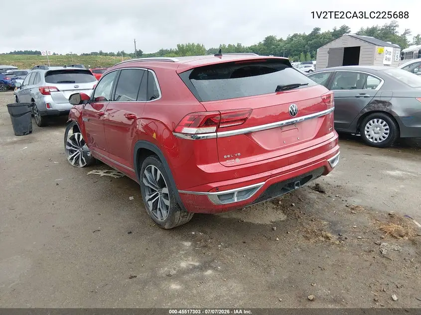 2020 Volkswagen Atlas Cross Sport 3.6L V6 Sel Premium R-Line VIN: 1V2TE2CA3LC225688 Lot: 45517303