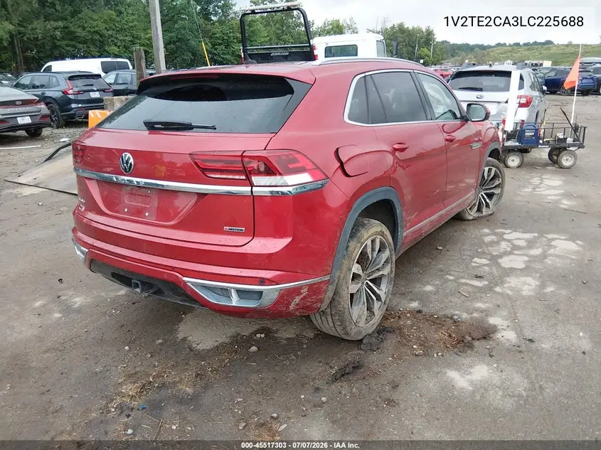 2020 Volkswagen Atlas Cross Sport 3.6L V6 Sel Premium R-Line VIN: 1V2TE2CA3LC225688 Lot: 45517303