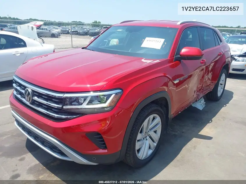 2020 Volkswagen Atlas Cross Sport 3.6L V6 Se W/Technology/3.6L V6 Se W/Technology R-Line VIN: 1V2YE2CA7LC223657 Lot: 45527212