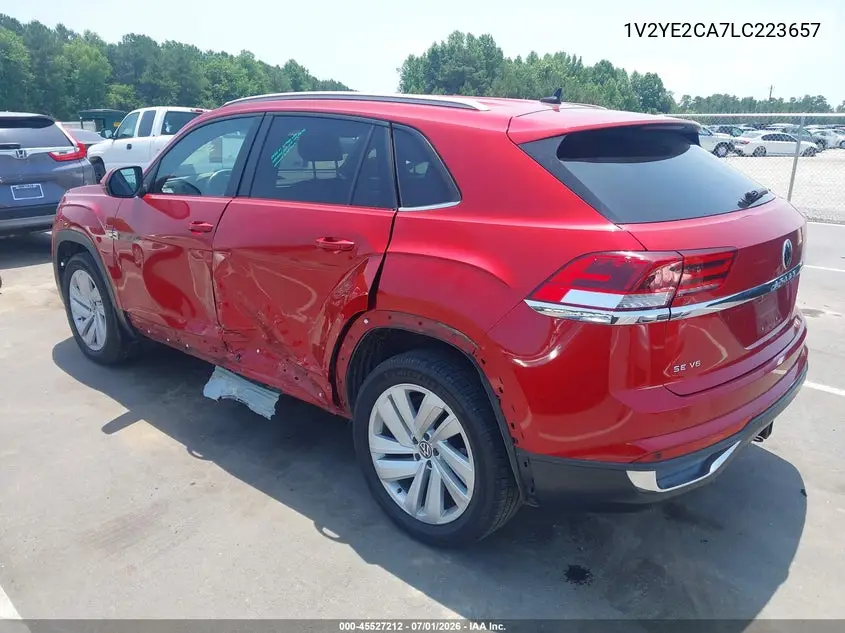 2020 Volkswagen Atlas Cross Sport 3.6L V6 Se W/Technology/3.6L V6 Se W/Technology R-Line VIN: 1V2YE2CA7LC223657 Lot: 45527212