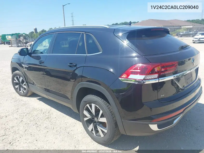 2020 Volkswagen Atlas Cross Sport 2.0T Se VIN: 1V24C2CA0LC209040 Lot: 45559007