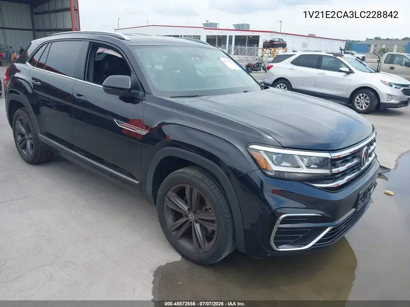 2020 Volkswagen Atlas Cross Sport 3.6L V6 Se W/Technology/3.6L V6 Se W/Technology R-Line VIN: 1V21E2CA3LC228842 Lot: 45572556