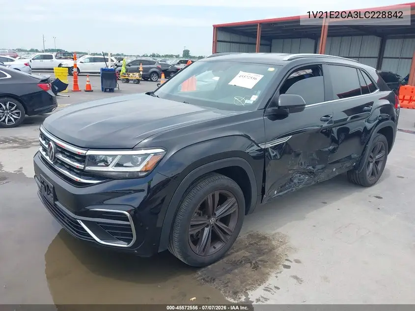 2020 Volkswagen Atlas Cross Sport 3.6L V6 Se W/Technology/3.6L V6 Se W/Technology R-Line VIN: 1V21E2CA3LC228842 Lot: 45572556