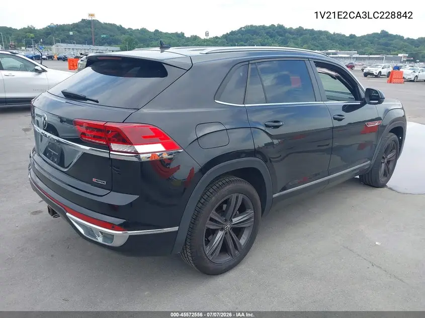 2020 Volkswagen Atlas Cross Sport 3.6L V6 Se W/Technology/3.6L V6 Se W/Technology R-Line VIN: 1V21E2CA3LC228842 Lot: 45572556