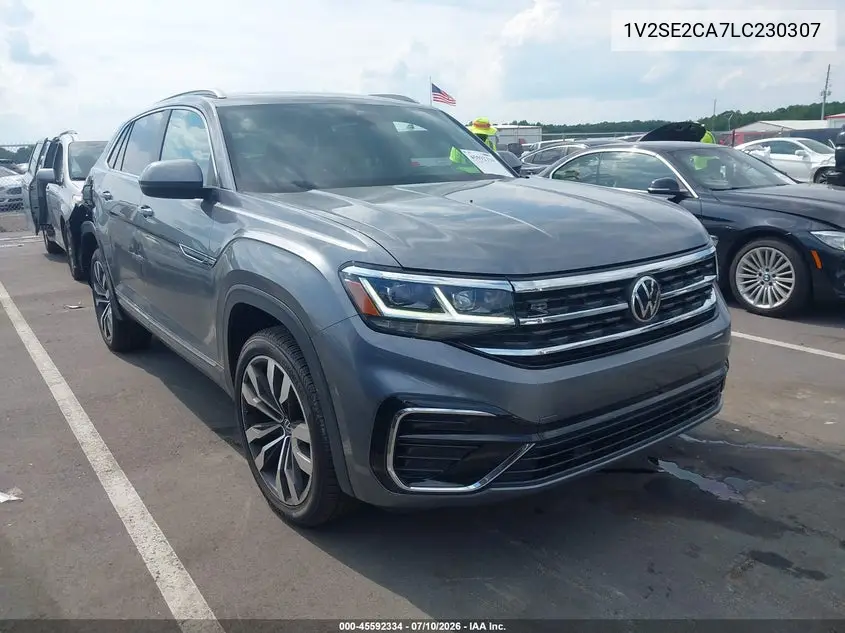 2020 Volkswagen Atlas Cross Sport 3.6L V6 Sel R-Line VIN: 1V2SE2CA7LC230307 Lot: 45592334