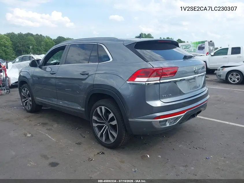 2020 Volkswagen Atlas Cross Sport 3.6L V6 Sel R-Line VIN: 1V2SE2CA7LC230307 Lot: 45592334