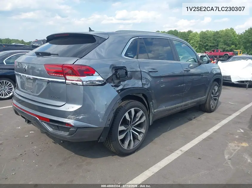 2020 Volkswagen Atlas Cross Sport 3.6L V6 Sel R-Line VIN: 1V2SE2CA7LC230307 Lot: 45592334