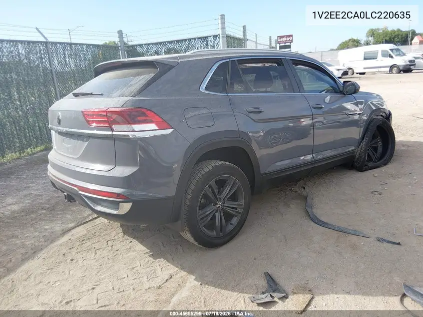 2020 Volkswagen Atlas Cross Sport 3.6L V6 Sel VIN: 1V2EE2CA0LC220635 Lot: 45655299