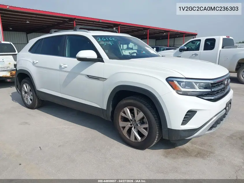 2021 Volkswagen Atlas Cross Sport 2.0T S VIN: 1V2GC2CA0MC236303 Lot: 44958657