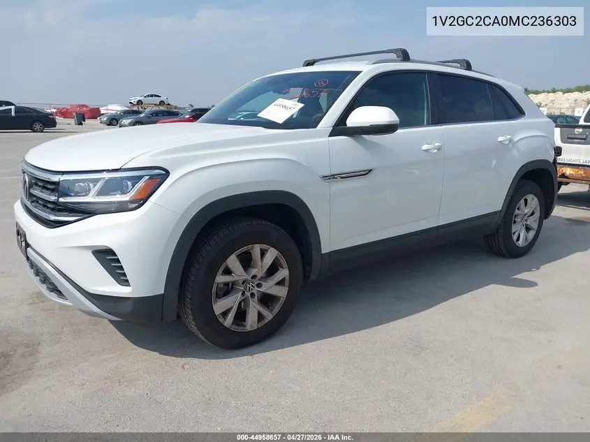 2021 Volkswagen Atlas Cross Sport 2.0T S VIN: 1V2GC2CA0MC236303 Lot: 44958657