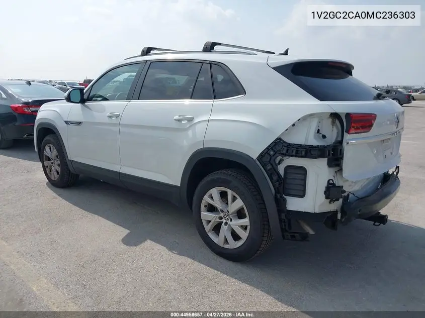 2021 Volkswagen Atlas Cross Sport 2.0T S VIN: 1V2GC2CA0MC236303 Lot: 44958657