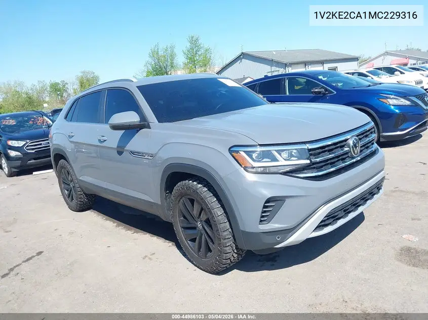 2021 Volkswagen Atlas Cross Sport 3.6L V6 Se W/Technology VIN: 1V2KE2CA1MC229316 Lot: 44986103
