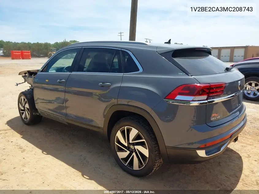 2021 Volkswagen Atlas Cross Sport 3.6L V6 Sel VIN: 1V2BE2CA3MC208743 Lot: 45072017
