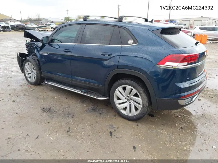 2021 Volkswagen Atlas Cross Sport 2.0T Se W/Technology VIN: 1V2KC2CA6MC224392 Lot: 45077008