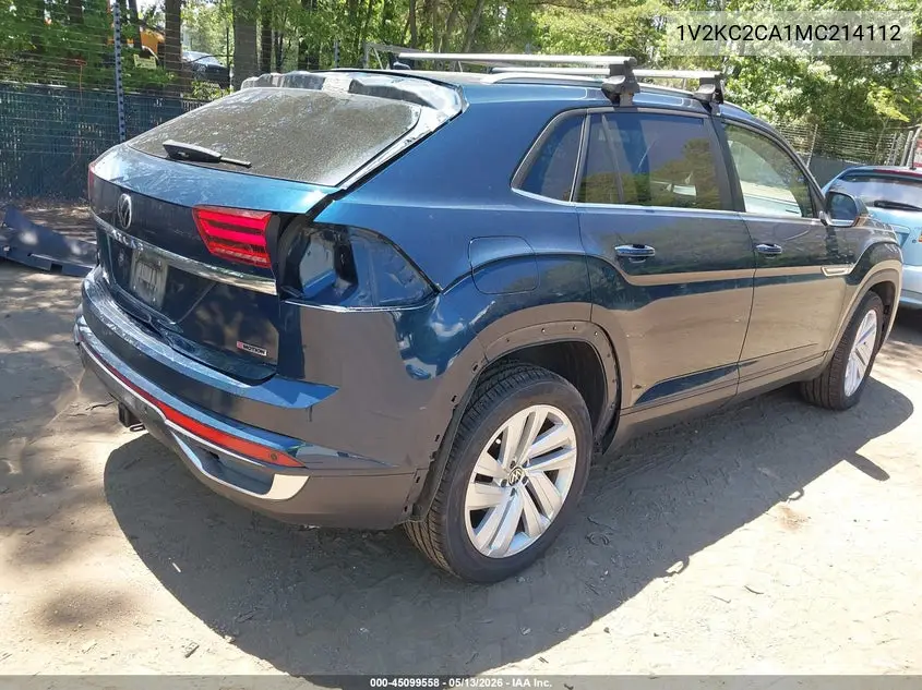 2021 Volkswagen Atlas Cross Sport 2.0T Se W/Technology VIN: 1V2KC2CA1MC214112 Lot: 45099558