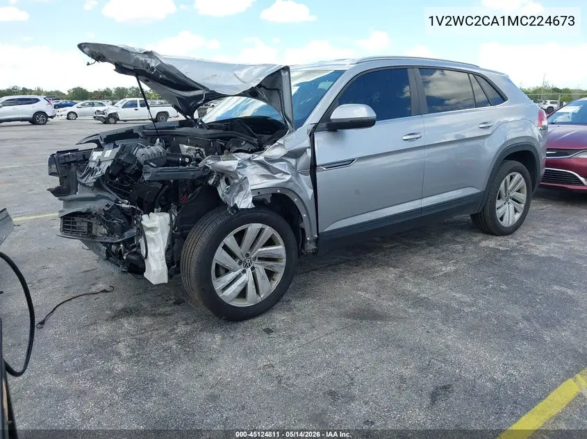2021 Volkswagen Atlas Cross Sport 2.0T Se W/Technology VIN: 1V2WC2CA1MC224673 Lot: 45124811