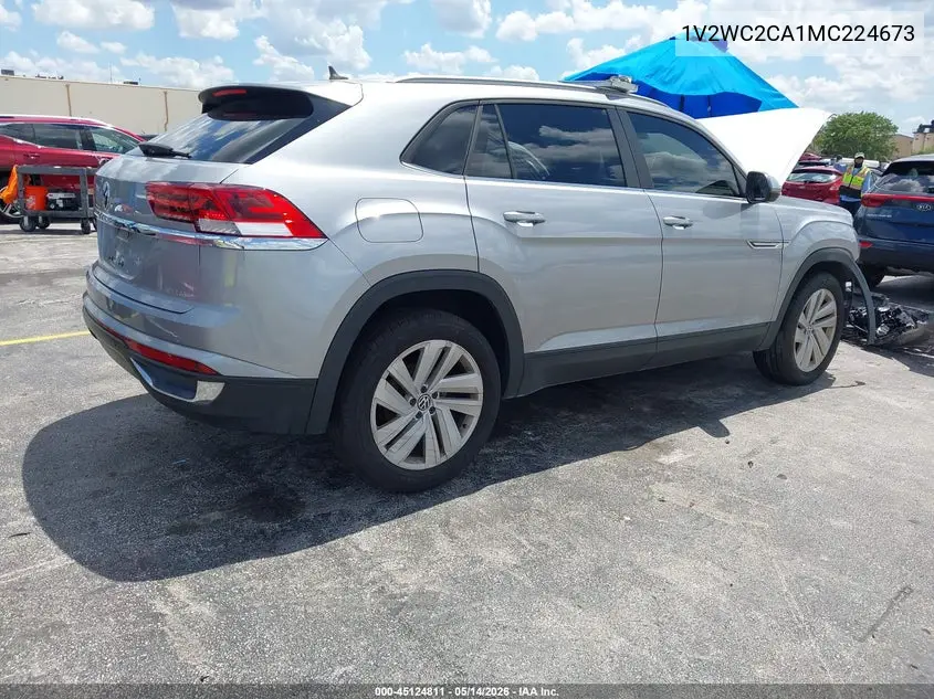 2021 Volkswagen Atlas Cross Sport 2.0T Se W/Technology VIN: 1V2WC2CA1MC224673 Lot: 45124811