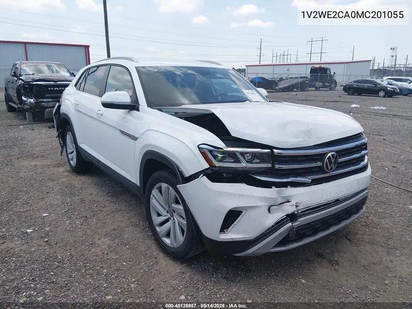 2021 Volkswagen Atlas Cross Sport 3.6L V6 Se W/Technology VIN: 1V2WE2CA0MC201055 Lot: 45126957