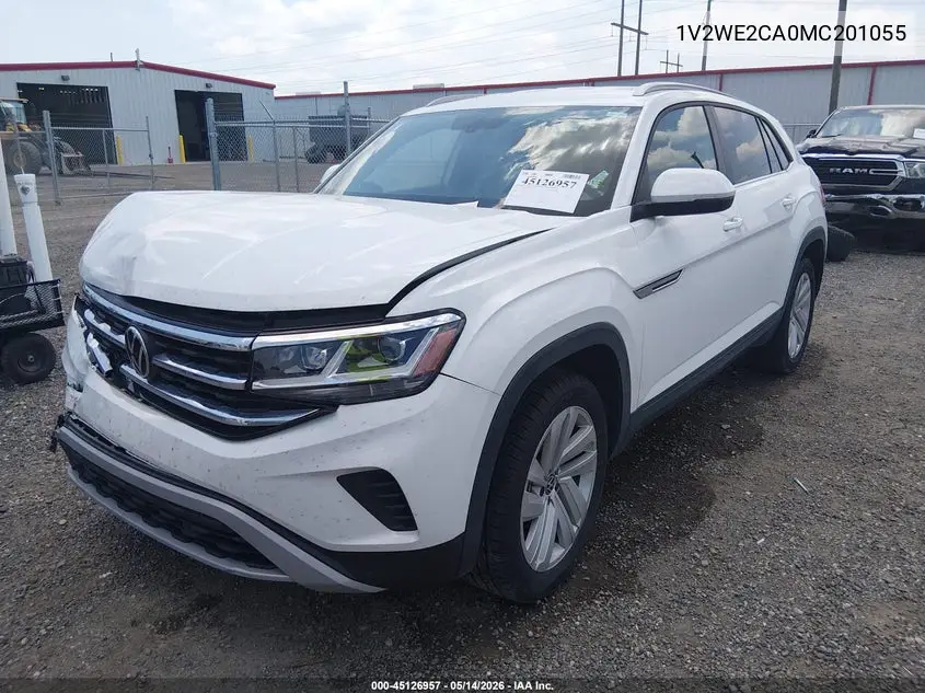 2021 Volkswagen Atlas Cross Sport 3.6L V6 Se W/Technology VIN: 1V2WE2CA0MC201055 Lot: 45126957