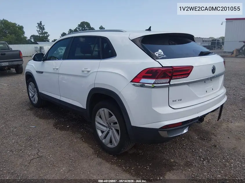 2021 Volkswagen Atlas Cross Sport 3.6L V6 Se W/Technology VIN: 1V2WE2CA0MC201055 Lot: 45126957
