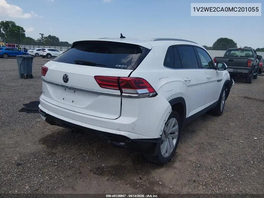 2021 Volkswagen Atlas Cross Sport 3.6L V6 Se W/Technology VIN: 1V2WE2CA0MC201055 Lot: 45126957