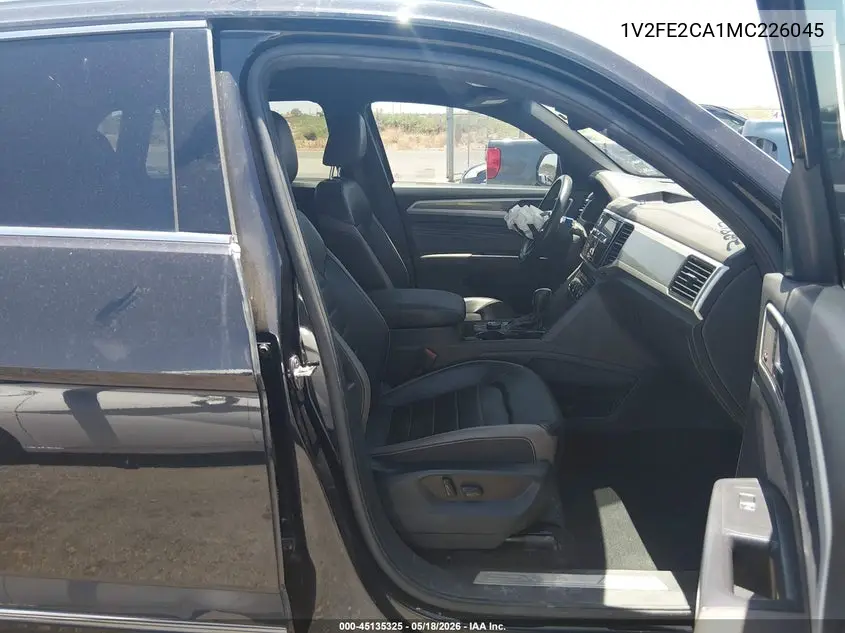 2021 Volkswagen Atlas Cross Sport 3.6L V6 Sel Premium R-Line VIN: 1V2FE2CA1MC226045 Lot: 45135325