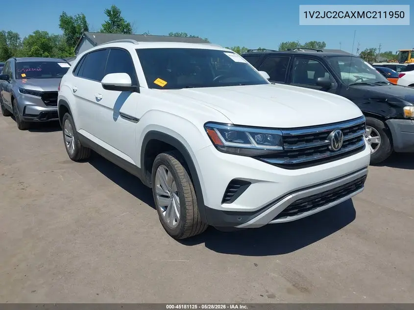 2021 Volkswagen Atlas Cross Sport 2.0T Se W/Technology VIN: 1V2JC2CAXMC211950 Lot: 45181125