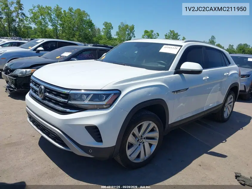 2021 Volkswagen Atlas Cross Sport 2.0T Se W/Technology VIN: 1V2JC2CAXMC211950 Lot: 45181125