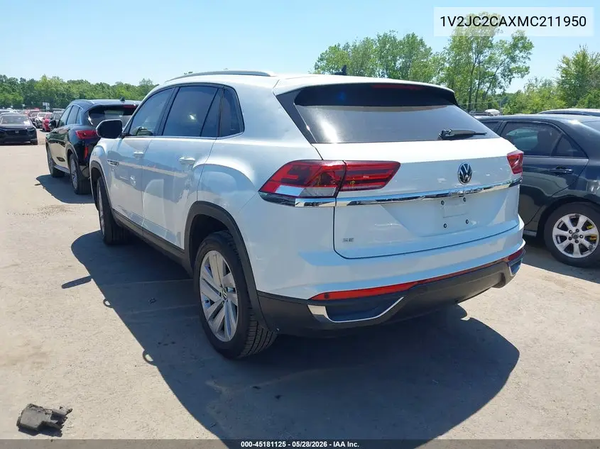 2021 Volkswagen Atlas Cross Sport 2.0T Se W/Technology VIN: 1V2JC2CAXMC211950 Lot: 45181125