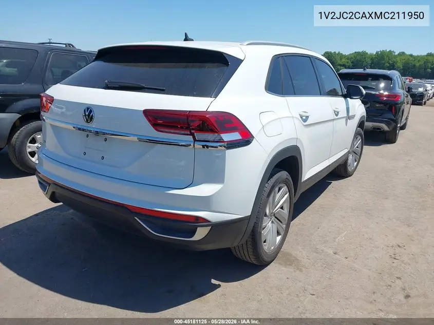 2021 Volkswagen Atlas Cross Sport 2.0T Se W/Technology VIN: 1V2JC2CAXMC211950 Lot: 45181125