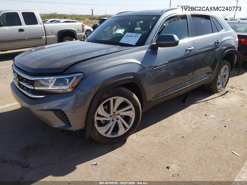 2021 Volkswagen Atlas Cross Sport 2.0T Sel VIN: 1V2BC2CAXMC240773 Lot: 45185793