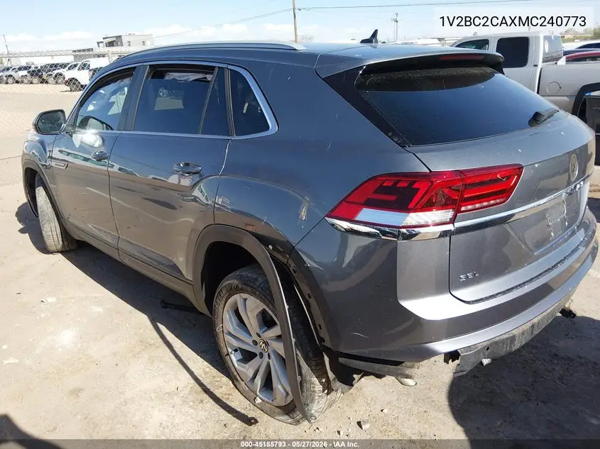 2021 Volkswagen Atlas Cross Sport 2.0T Sel VIN: 1V2BC2CAXMC240773 Lot: 45185793