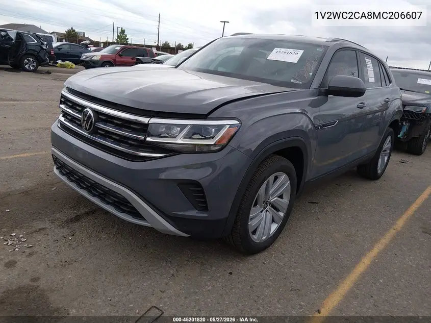 2021 Volkswagen Atlas Cross Sport 2.0T Se W/Technology VIN: 1V2WC2CA8MC206607 Lot: 45201820