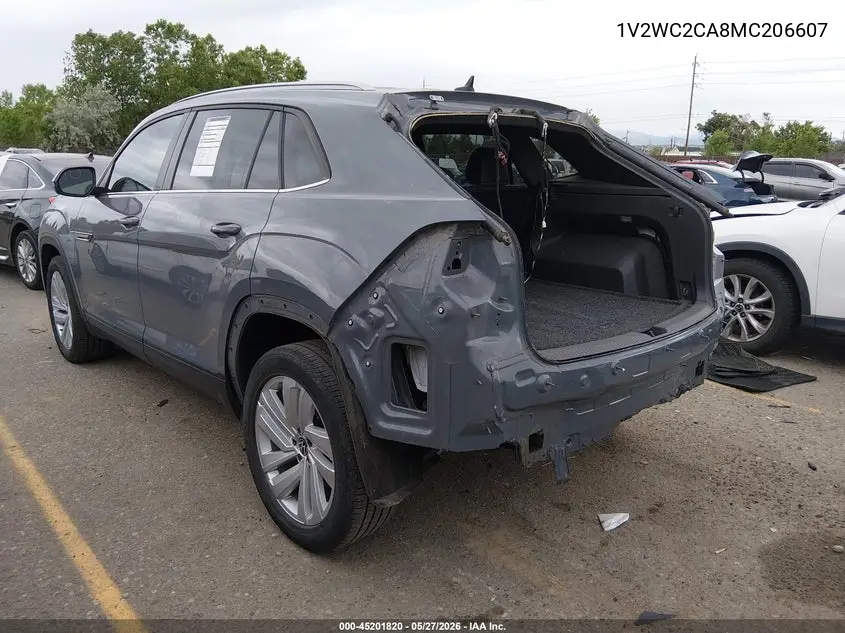 2021 Volkswagen Atlas Cross Sport 2.0T Se W/Technology VIN: 1V2WC2CA8MC206607 Lot: 45201820
