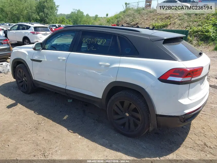 2021 Volkswagen Atlas Cross Sport 2.0T Sel VIN: 1V2BC2CA7MC236194 Lot: 45219248