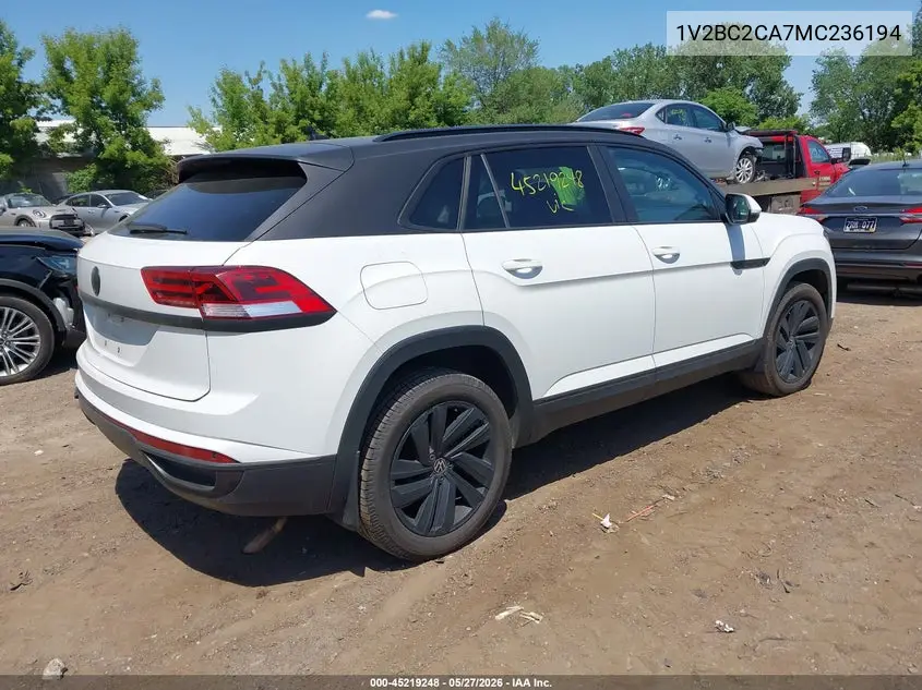 2021 Volkswagen Atlas Cross Sport 2.0T Sel VIN: 1V2BC2CA7MC236194 Lot: 45219248