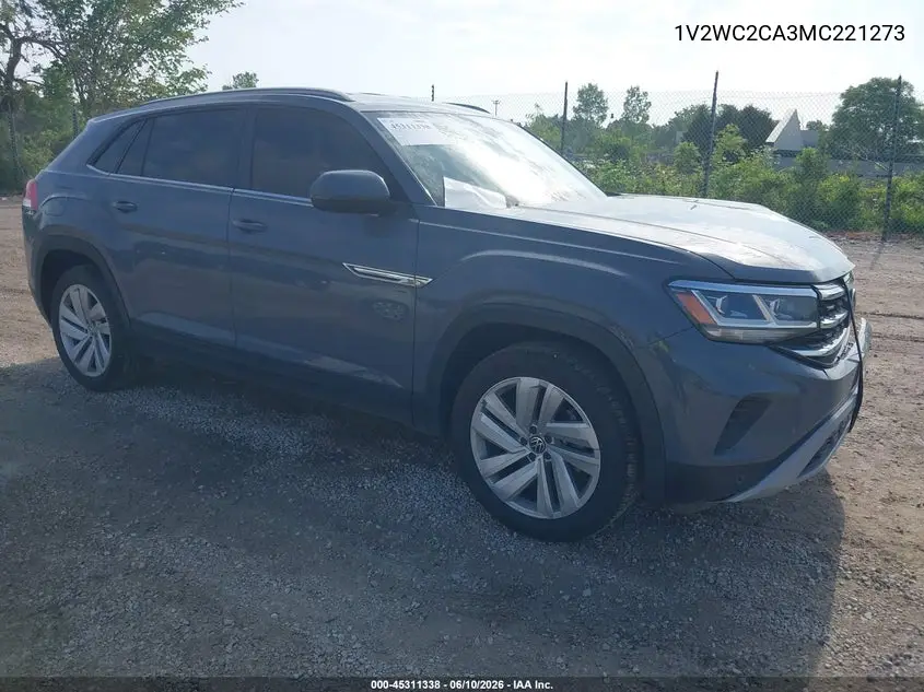 2021 Volkswagen Atlas Cross Sport 2.0T Se W/Technology VIN: 1V2WC2CA3MC221273 Lot: 45311338