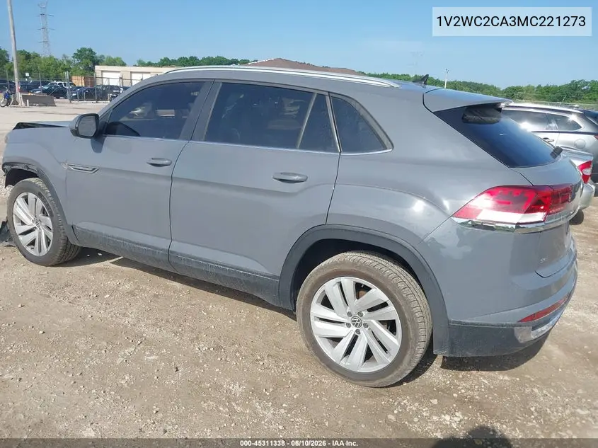 2021 Volkswagen Atlas Cross Sport 2.0T Se W/Technology VIN: 1V2WC2CA3MC221273 Lot: 45311338