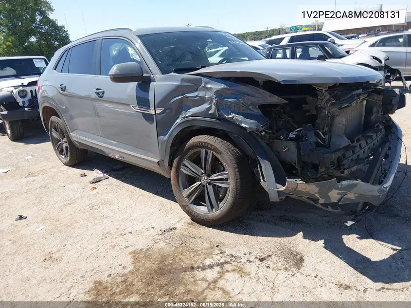 2021 Volkswagen Atlas Cross Sport 3.6L V6 Se W/Technology R-Line VIN: 1V2PE2CA8MC208131 Lot: 45324152