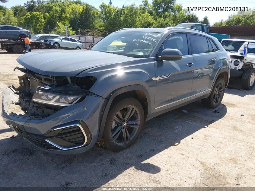 2021 Volkswagen Atlas Cross Sport 3.6L V6 Se W/Technology R-Line VIN: 1V2PE2CA8MC208131 Lot: 45324152