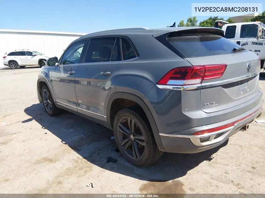 2021 Volkswagen Atlas Cross Sport 3.6L V6 Se W/Technology R-Line VIN: 1V2PE2CA8MC208131 Lot: 45324152