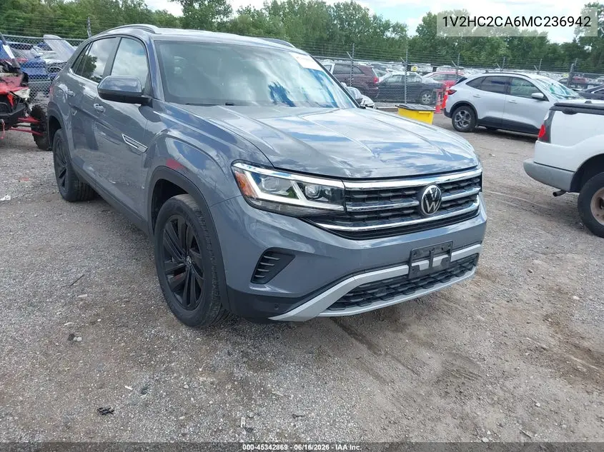 2021 Volkswagen Atlas Cross Sport 2.0T Se W/Technology VIN: 1V2HC2CA6MC236942 Lot: 45342869