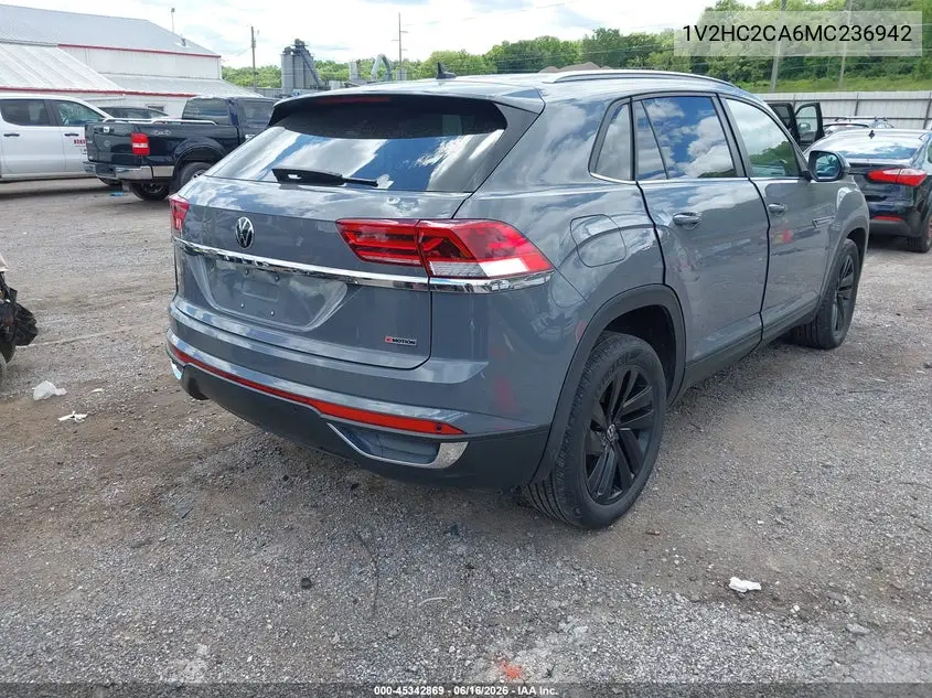 2021 Volkswagen Atlas Cross Sport 2.0T Se W/Technology VIN: 1V2HC2CA6MC236942 Lot: 45342869