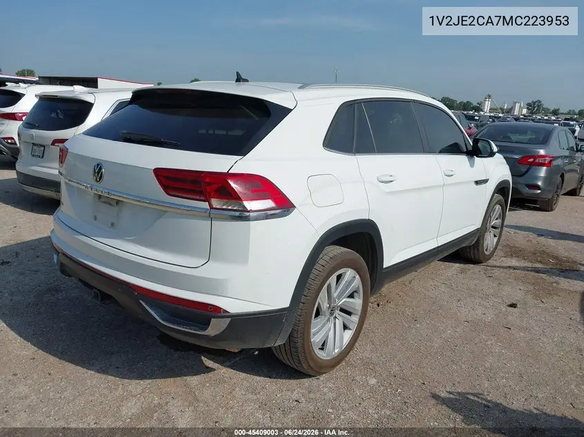 2021 Volkswagen Atlas Cross Sport 3.6L V6 Se W/Technology VIN: 1V2JE2CA7MC223953 Lot: 45409003