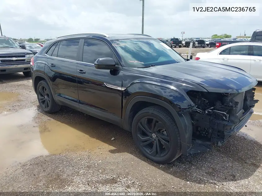 2021 Volkswagen Atlas Cross Sport 3.6L V6 Se W/Technology VIN: 1V2JE2CA5MC236765 Lot: 45427440