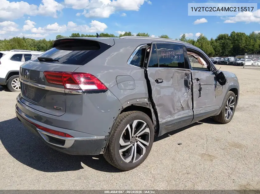 2021 Volkswagen Atlas Cross Sport 2.0T Sel Premium VIN: 1V2TC2CA4MC215517 Lot: 45441567
