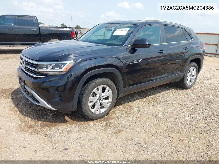 2021 Volkswagen Atlas Cross Sport 2.0T S VIN: 1V2AC2CA5MC204386 Lot: 45466550