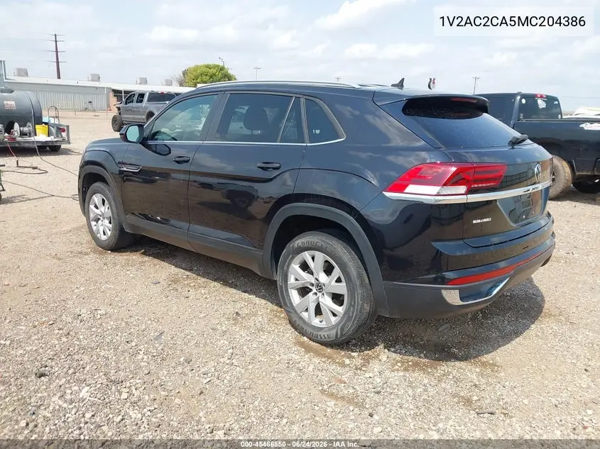 2021 Volkswagen Atlas Cross Sport 2.0T S VIN: 1V2AC2CA5MC204386 Lot: 45466550